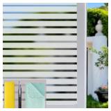 Bloss Window Film Striped Window Decal Non-Adhesiv