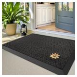 Premium Front Door Mat 24'x36', Non-Slip Heavy
