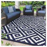 $90 Outdoor Rug for Patio ,9'x12' Large