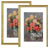 Vittanly 16x24 Poster Frames Set of 2, Ornate Vint