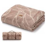 Molithe 100% Wool Blanket, 48' x 62', Warm, Thick,