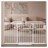 $103 Extra Wide Baby Gate with Door Pressure Mount