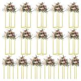 $190 23.6inch 16 pcs Column Vases Gold Centerpiece