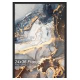 Engineered Wood 24x36 Frame, Black Picture