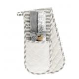 $24 Mud Pie Happy Double Oven Mitt Set