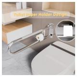 $70 Toilet Grab Bar, Fold Down Grab Bar with Paper