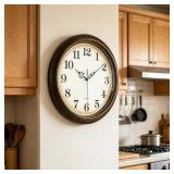 Wall Clock Battery Operated Silent Non-Ti