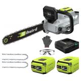 $230 60V 18-Inch Cordless ChainSaw, 2 x 60
