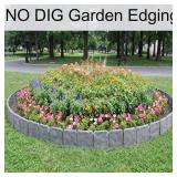 40Pcs Landscape Edging,16FT Imitation Stone Edging