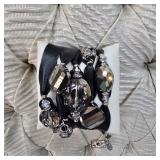 $90 Love's Pure Black Leather Wrap Bracelet