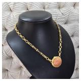 $325 Julie Vos Portofino Melon Jade Demi Necklace