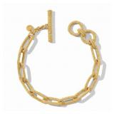 $165 Julie Vos Cheval Paperclip Link Bracelet Gold