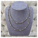 $595 Officina Bernardi Italy Two-Tone Moon Bead