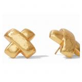 $155 Julie Vos Catalina X Earring Gold