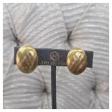 $110 Vintage Julie Vos Clip Ons Gold-Tone