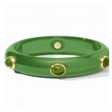 $225 Julie Vos Carnaby Stone Bangle - Palmetto