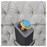 Julie Vos 24k yellow Gold-plated Barcelona Ring