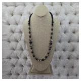 $175 Italian Sterling Silver Bead Necklace