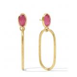 $165 Julie Vos Ivy Statement Gold Earrings