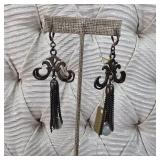 $200 French Kande Graphite Fleur-de-Lis Chain