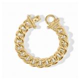 $235 Julie Vos Dolce Link Peral Bracelet In Gold