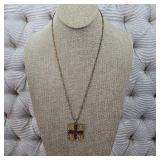 $229 Virgins Saints & Angels Maria Cross Gold