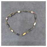 Artisan Multistone Beaded Necklace with Antiqued