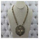 $299 French Kande Black Crystal Sacred Heart