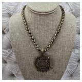 $295 Virgins Saints & Angels Sacred Medal Brass