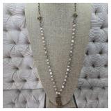 $299 French Kande Brass Clad Rattan Mix Beaded