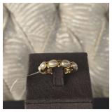 $145 Julie Vos Mother of Pearl Band Ring Size 8