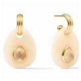 $165 Julie Vos Carnaby Hoop & Charm Earring