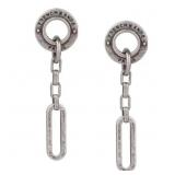 $99 French Kande Silver Annecy disc drop chain