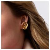 $95 Julie Vos Dolce Link Stud Gold
