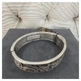 $210 French Kande Antiqued Silver Celtic Hinged
