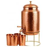 $95 Pure Copper Hammered Water Dispenser Storage W