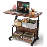 Portable Rolling Desk on Wheels Adjustable