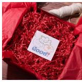 2 Pounds Red Crinkle Paper Filler, Red