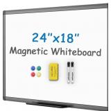 VIZ-PRO Magnetic Whiteboard/Dry Erase Board with B