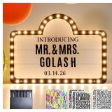 $86 Large Personalized Wedding Bottle Service Sign