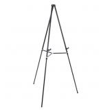 U.S. Art Supply 66' High Showroom Black Aluminum D