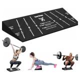 Squat Wedge Block One Piece: Heel Elevated Slant B