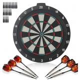 18 Inch Soft Tip Dart Board for Adults, Staple-Fre