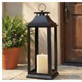 Modern Farmhouse Black Lantern Candle Holder   22'