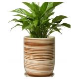 8 Inch Plant Pot, Ceramic Planter for Outdoor Plan