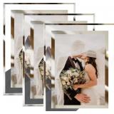 8x10 Picture Frames Glass Set of 3, Photo Frame fo