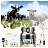 $160 Upgrade 2-in-1 Goats and Cows Milking Machine