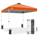 $143 EAGLE PEAK Pop Up Canopy Tent with Wheeled Ca