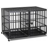 $136  42/48/54 Inch Metal Dog Crate for Large