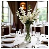 CYS EXCEL Cylinder Clear Glass Vase (H-16' D-6') |